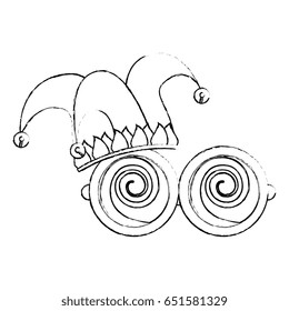 Jester clown cartoon