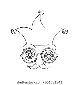 Jester clown cartoon