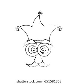 Jester clown cartoon