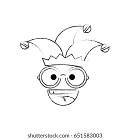 Jester clown cartoon