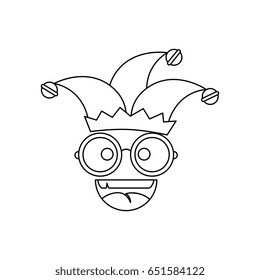 Jester clown cartoon