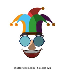Jester clown cartoon