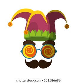 Jester clown cartoon