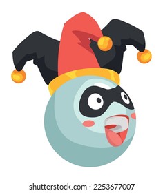Jester Emoticon-Gesichtskomikon