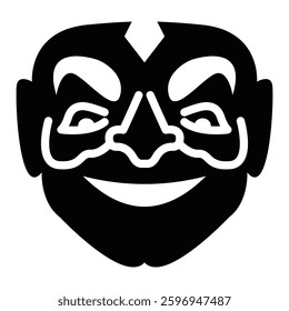 Jester Glyph Icon Design For Personal And Commercial Use