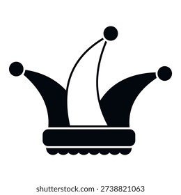 Jester hat with bells displaying humor and medieval entertainment concept
