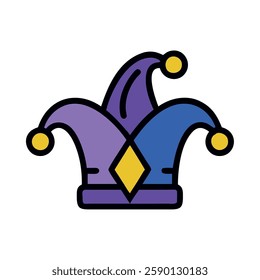 Jester hat for carnival costumes
