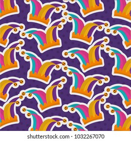 jester hat costume festive pattern design