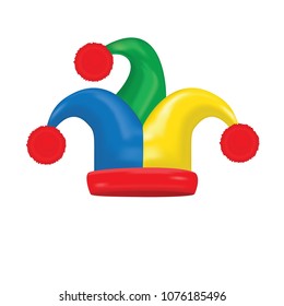 jester hat isolated on a white background