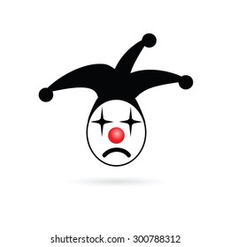 jester head joker vector illustration
