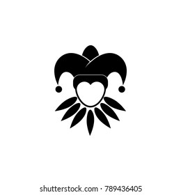 jester icon. Carnival element icon. Premium quality graphic design icon. Baby Signs, outline symbols collection icon for websites, web design, mobile on white background