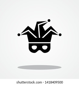 Jester Icon with Gray Shadow