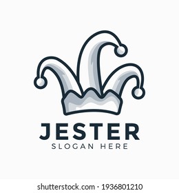 Jester Logo Design Vector Illustration