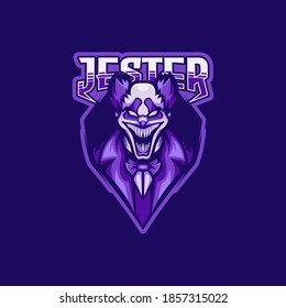 jester mascot logo. colors and text are editeble.