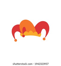 Jester s hat. Vector illustration of a traditional German carnival.