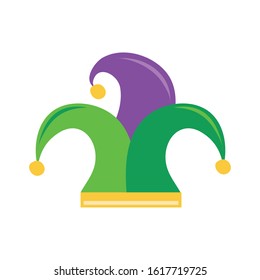 jester traditional hat isolated icon vector illustration design