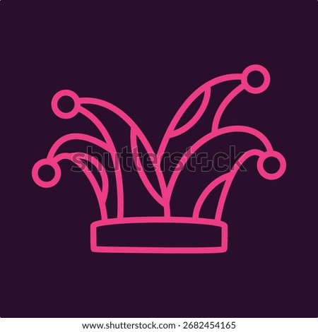 Jester trendy fascinating design useful creative vector Illustration art colorful background.eps