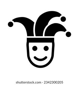 Jester Vector Glyph Icon For Personal And Commercial Use.
