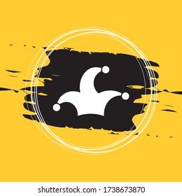 Jester`s Cap Icon Vector Illustration Eps10