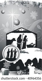 jesus born christmas card