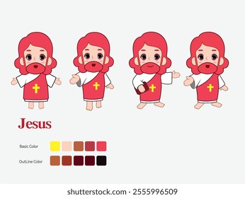 Jesus Character Movements and Character Colours