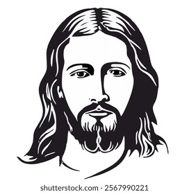 JESUS CHIRST IMMAGE, RELIGIOUS CHRISTIAN CLIPART FACE