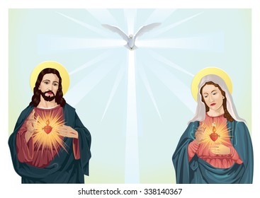Jesus Christ and Blessed Virgin Mary