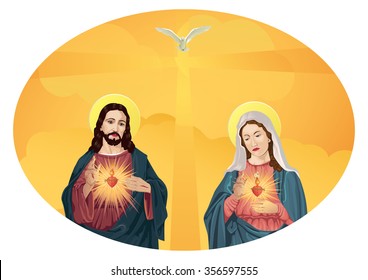 Jesus Christ and Blessed Virgin Mary