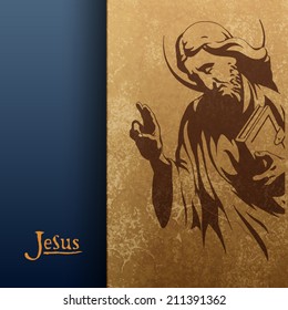 Jesus Christ, Blessing, Christianity religion, Vector illustration Eps 10