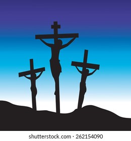 Jesus Christ at Calvary. Crucifixion. Good Friday.