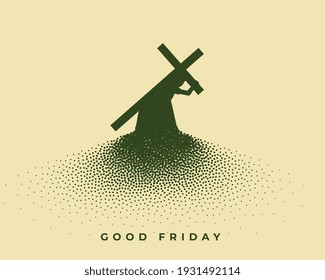 jesus christ carrying cross good friday background