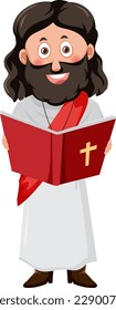 Jesus Christ cartoon character illustration