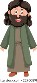 Jesus Christ cartoon character illustration