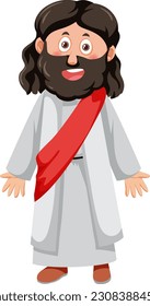 Jesus Christ cartoon character illustration