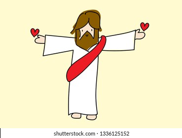 Jesus Christ Cartoon Vector