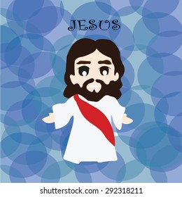 Jesus christ cartoon vector.
