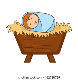 jesus christ character icon vector illustration graphic