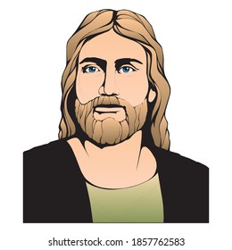 Jesus Christ Jesus Color Vector Poster Stock Vector (Royalty Free ...