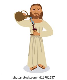 jesus christ convert water wine symbol