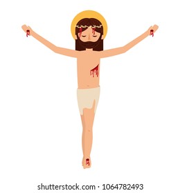 jesus christ with crown of thorns