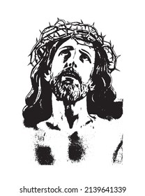 Jesus Christ Crown Throne Heads Illustration Stock Vector (Royalty Free ...