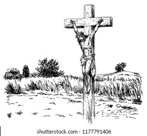 Jesus Christ crucified.