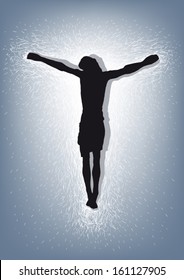 Jesus Christ Crucified Stock Vector (Royalty Free) 161127905 | Shutterstock