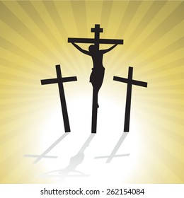 Jesus Christ Crucified Good Friday Stock Vector (Royalty Free ...