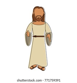 Jesus Christ Cute Cartoon Stock Vector (Royalty Free) 771759391 ...