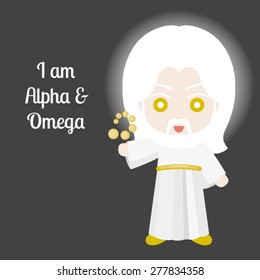 Jesus christ design over black background, vector illustration