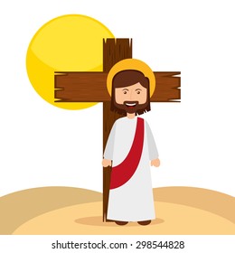 jesus christ design, vector illustration eps10 graphic 