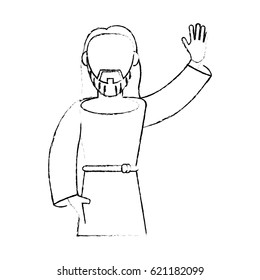 jesus christ devotion sacrifice sketch