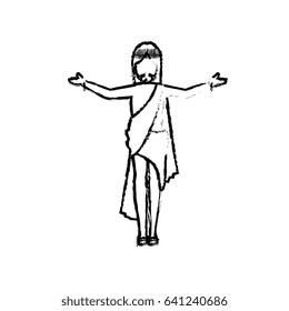 Jesus christ face cartoon