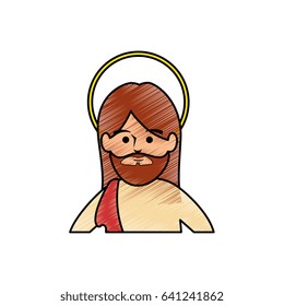Jesus Christ face cartoon